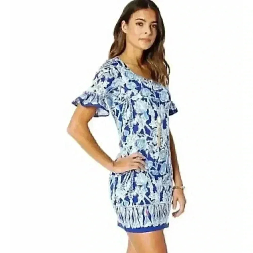 Lilly Pulitzer 100% cotton xxs blue dress
